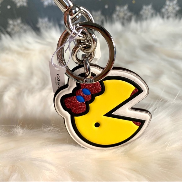 Coach Ms. Pac-Man Bag Charm Key Fob NWT